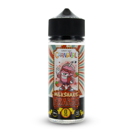 MILKSHAKE FRAISE 0MG 100ML CARNAVAL