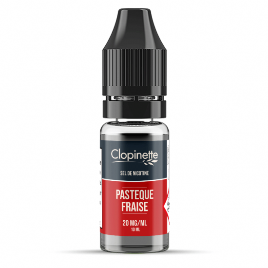 PASTEQUE FRAISE SEL DE NICOTINE 10ML CLOPINETTE