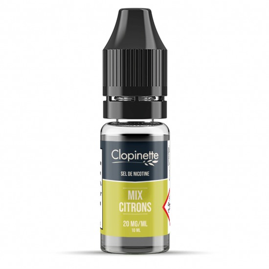 MIX CITRONS SEL DE NICOTINE 10ML CLOPINETTE