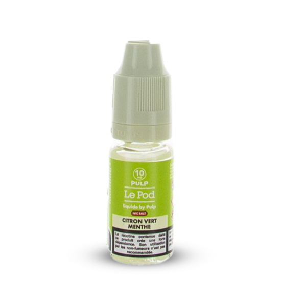 CITRON VERT MENTHE SEL DE NICOTINE 10ML LE POD PULP