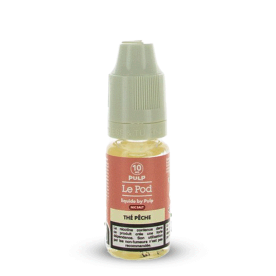 THÉ PÊCHE SEL DE NICOTINE 10ML LE POD PULP